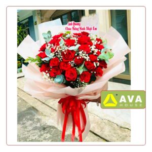 Bó hoa hồng đỏ đẹp 24- Hà Nội